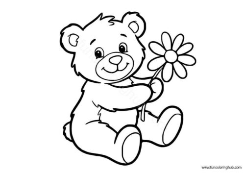 Bear cub coloring page Bear cub coloring page