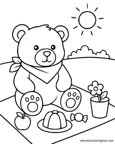 Bear on a picnic Bear on a picnic