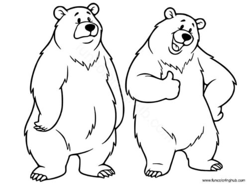 Bears coloring pages Bears coloring pages