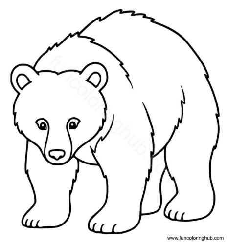Black bear coloring pages Black bear coloring pages