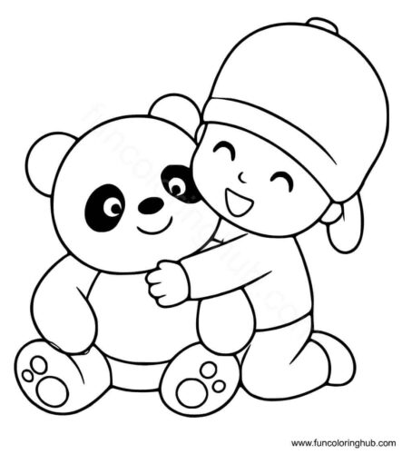 Boy With Stuffed Panda Boy With Stuffed Panda