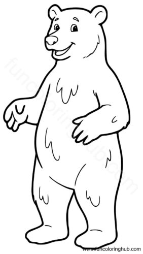 Brown bear coloring page Brown bear coloring page