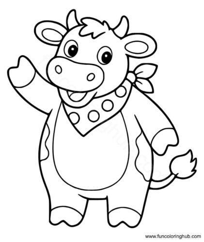Coloring Pages Of Cow