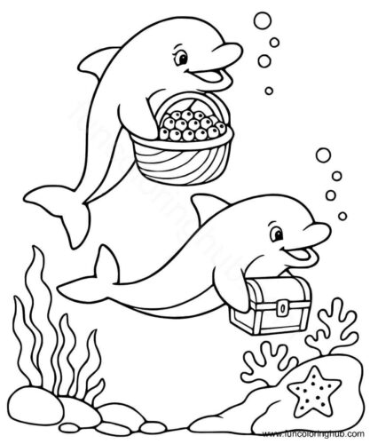 Coloring Pictures Of Dolphins Coloring Pictures Of Dolphins