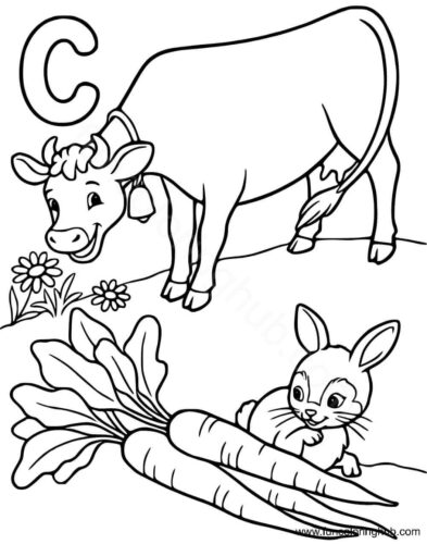 Cow Coloring Images To Print