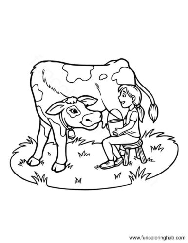Cow Coloring Pictures To Print