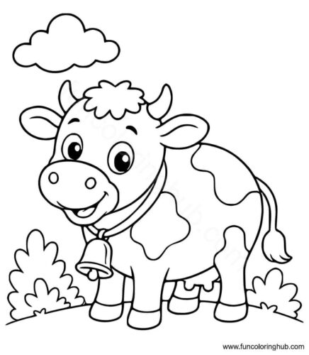 Cow Colouring Pages Printable