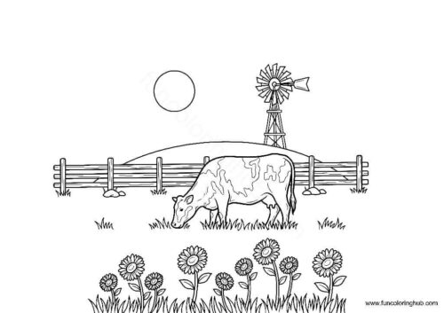 Cow Pages To Color