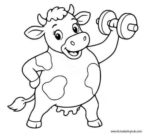 Cow Pictures To Color