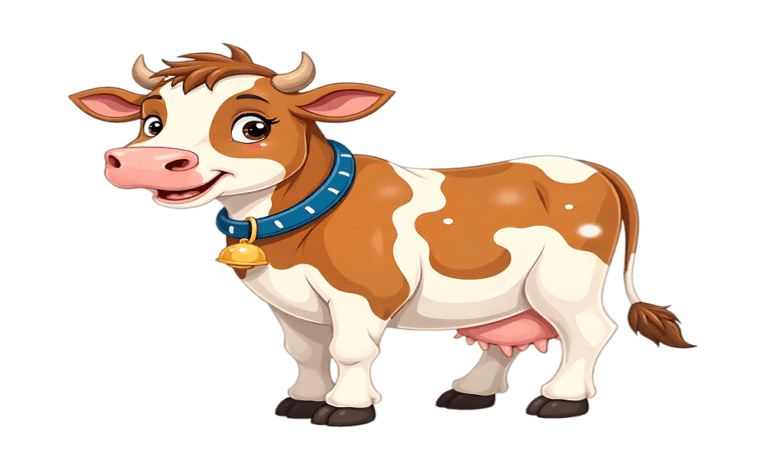 Cow coloring pages for kids