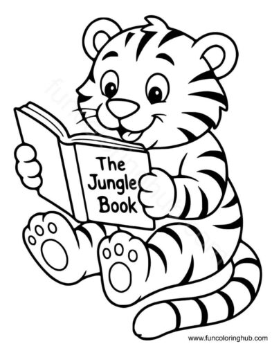 Cute Tiger coloring pages free printable Cute Tiger coloring pages free printable