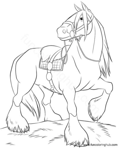 Disney Horse Coloring Page Disney Horse Coloring Page