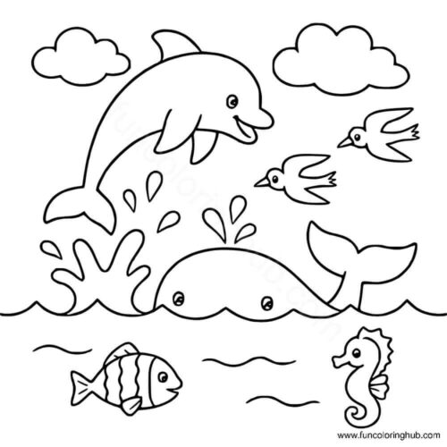 Dolphin Coloring Images To Print Dolphin Coloring Images To Print