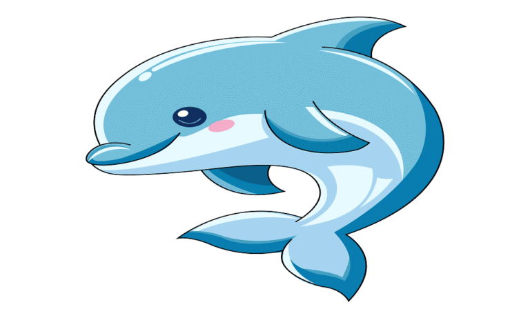 Dolphin coloring pages for children