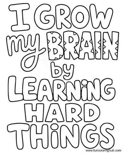 Free Growth Mindset Coloring Pages PDF Free Growth Mindset Coloring Pages PDF