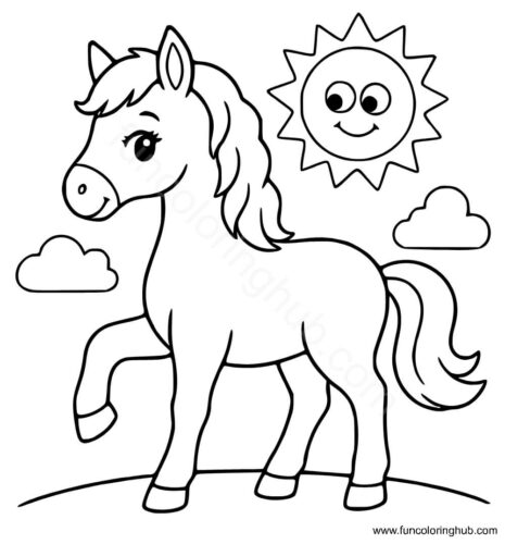 Free Printable Horse Coloring Pages Free Printable Horse Coloring Pages