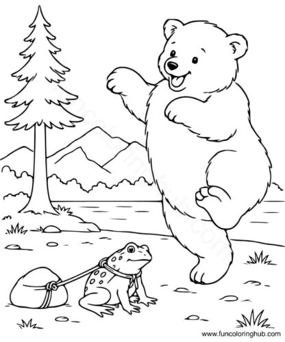 Free printable bear coloring pages Free printable bear coloring pages