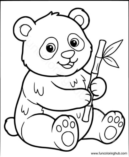 Giant panda coloring pages Giant panda coloring pages