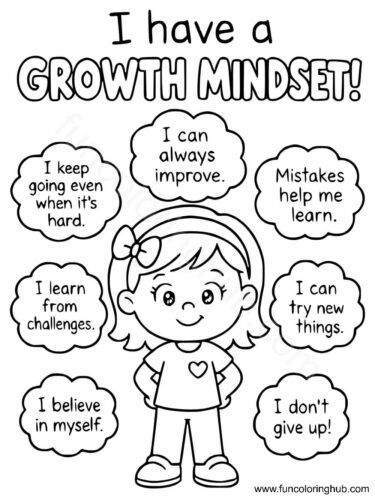 Growth Mindset Coloring Pages Printable Growth Mindset Coloring Pages Printable