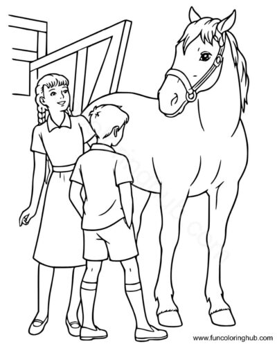 Horse Coloring Pages For Kids Horse Coloring Pages For Kids