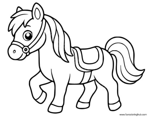 Horse Coloring Pages For Preschoolers Horse Coloring Pages For Preschoolers