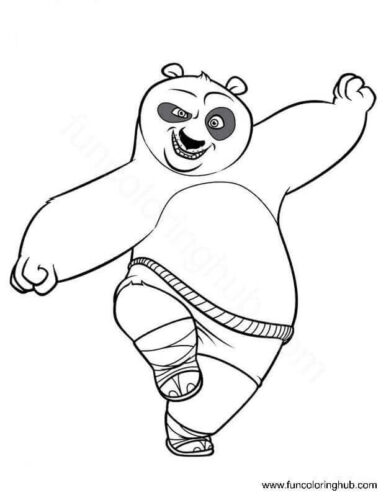 Kung Fu Panda Coloring Page Kung Fu Panda Coloring Page