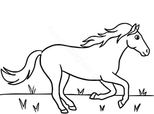 Mustang Coloring Page Mustang Coloring Page