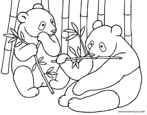 Panda Coloring Pages To Print Panda Coloring Pages To Print