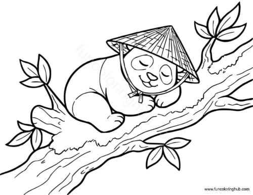 Panda bear coloring page Panda bear coloring page