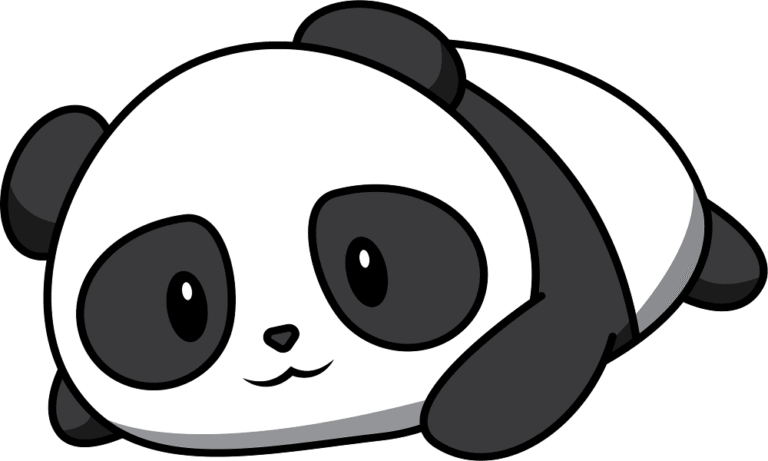 Panda coloring pages for kids