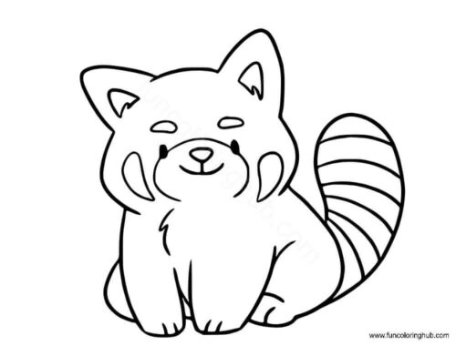 Red Panda Coloring Pages Red Panda Coloring Pages