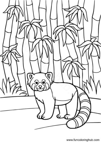 Red Panda Coloring Printable Red Panda Coloring Printable