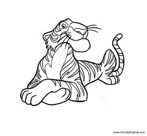 Shere Khan coloring page Shere Khan coloring page