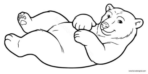 Sleepy bear coloring page Sleepy bear coloring page