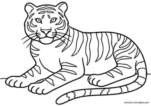 South China Tiger coloring page South China Tiger coloring page