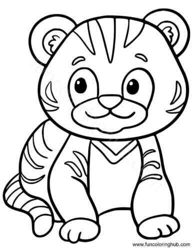 Tiger Cub coloring page Tiger Cub coloring page