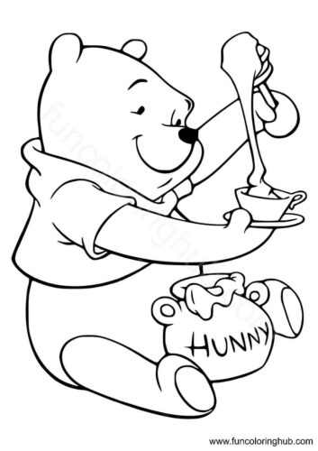 Winnie the Pooh coloring page Winnie the Pooh coloring page