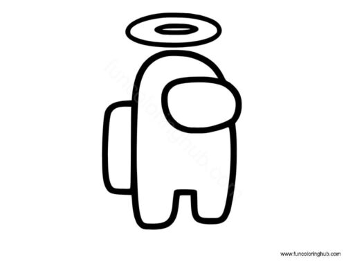 Among Us Angel character Among Us Angel character
