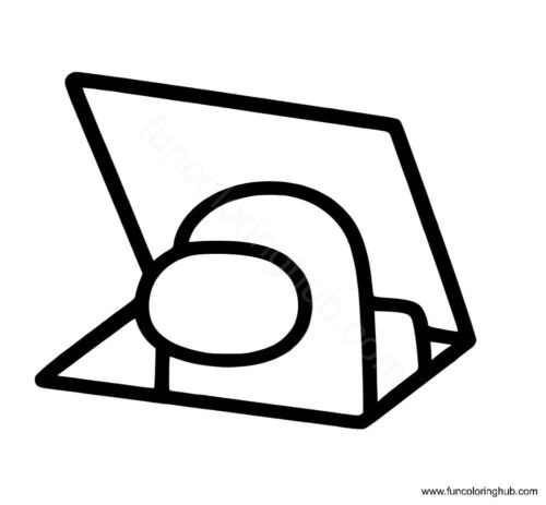 Among Us Imposter coloring page Among Us Imposter coloring page