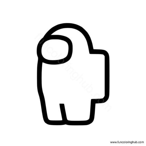 Among Us Mini Crew Mate coloring page Among Us Mini Crew Mate coloring page