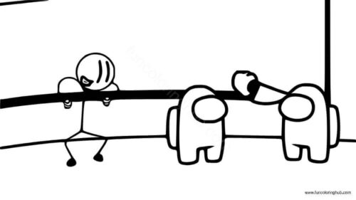 Among Us coloring pages Among Us coloring pages
