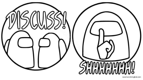 Free Among Us coloring page Free Among Us coloring page