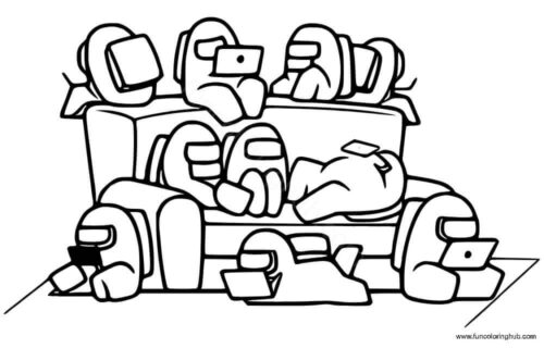 Free Among Us coloring pages Free Among Us coloring pages