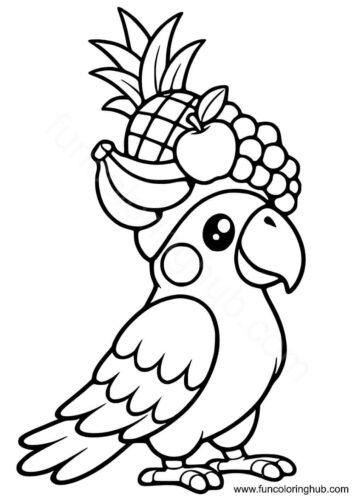 Free printable parrot coloring pages