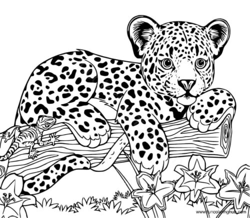 Hunter Lisa Frank Coloring Page