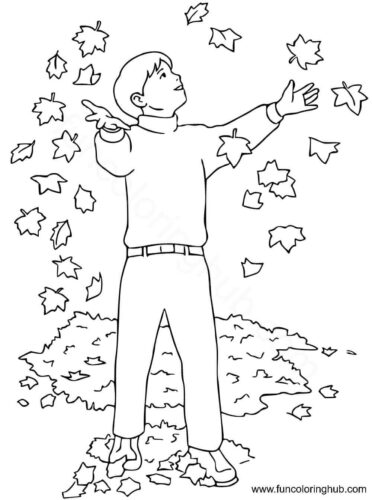Leaves coloring pages Leaves coloring pages