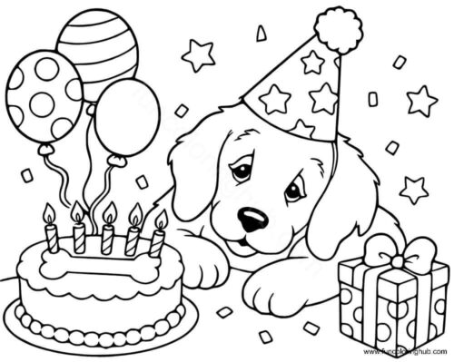Lisa Frank Casey Coloring Page