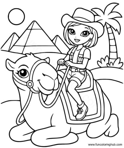 Lisa Frank Coloring Pages American Cowgirl