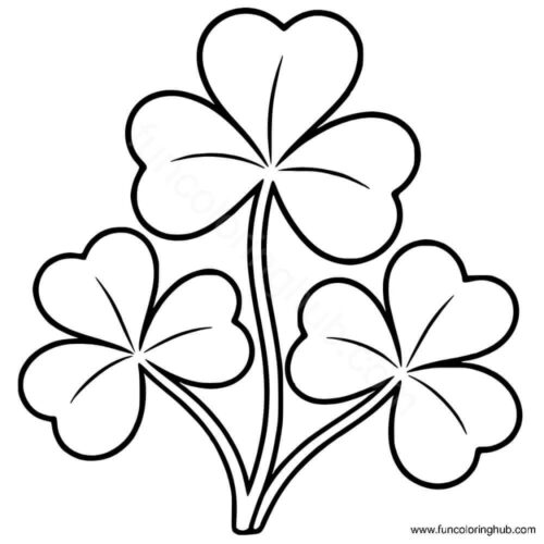 Shamrock coloring page Shamrock coloring page