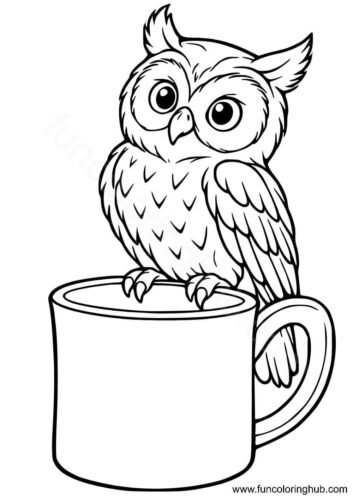Owl on a Mug